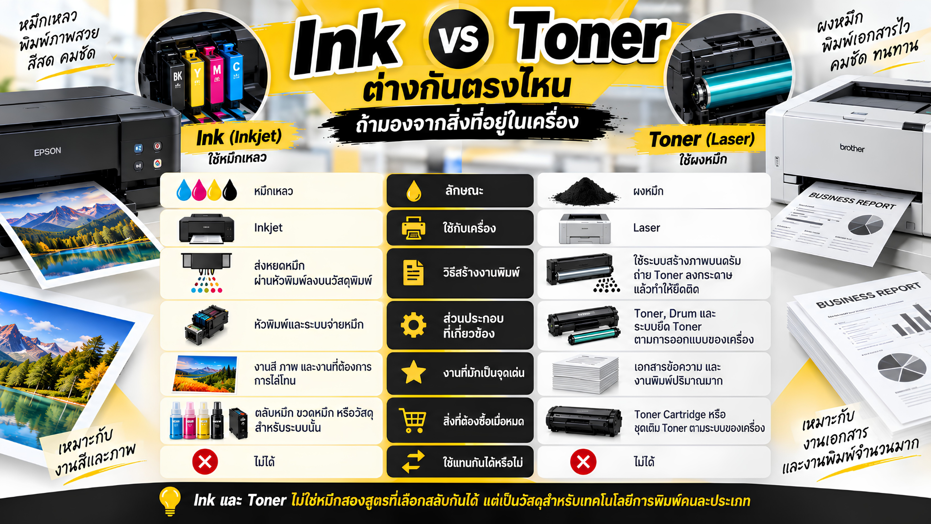 หมึกเครื่องปริ้น